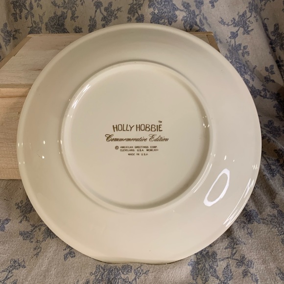 VTG Christmas 1972 Holly Hobbie 10" American Greetings Commemorative Plate - Picture 5 of 9